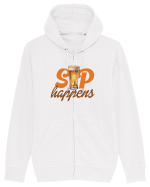 pt iubitorii de bere - Sip happens Hanorac cu fermoar Unisex Connector