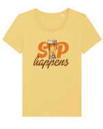 pt iubitorii de bere - Sip happens Tricou mânecă scurtă guler larg fitted Damă Expresser