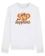 pt iubitorii de bere - Sip happens Bluză mânecă lungă Unisex Rise