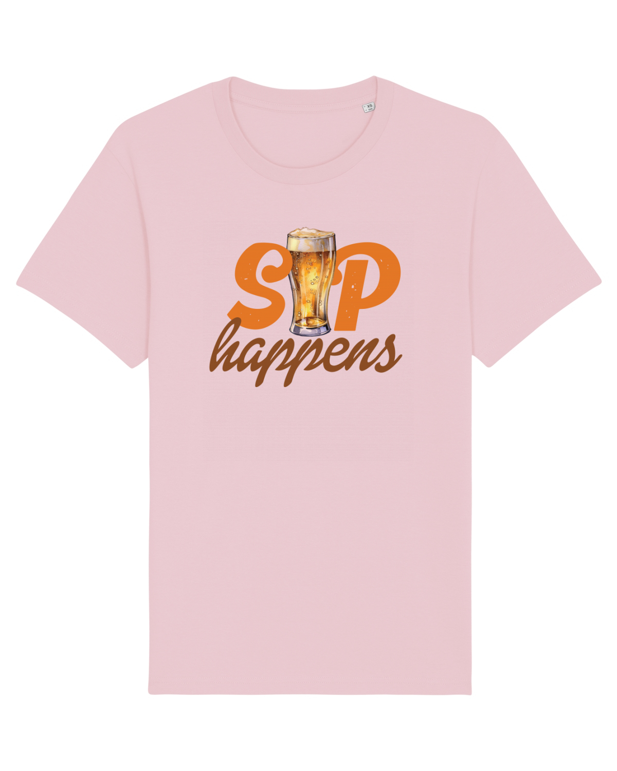 Tricou mânecă scurtă Unisex Rocker Cotton Pink