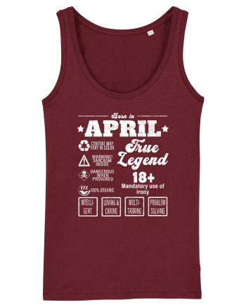Born In April True Legend Burgundy