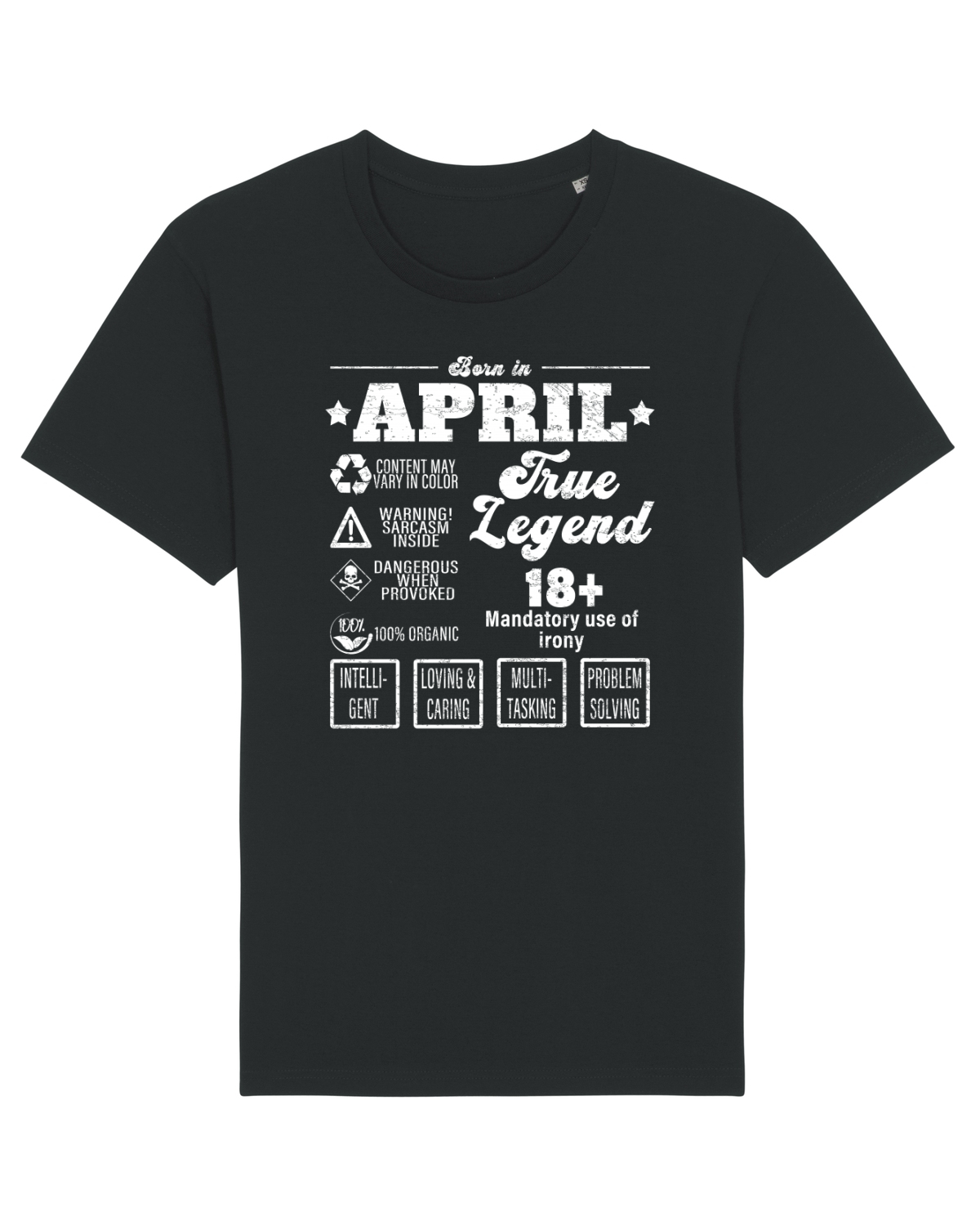 Tricou mânecă scurtă Unisex Rocker Black