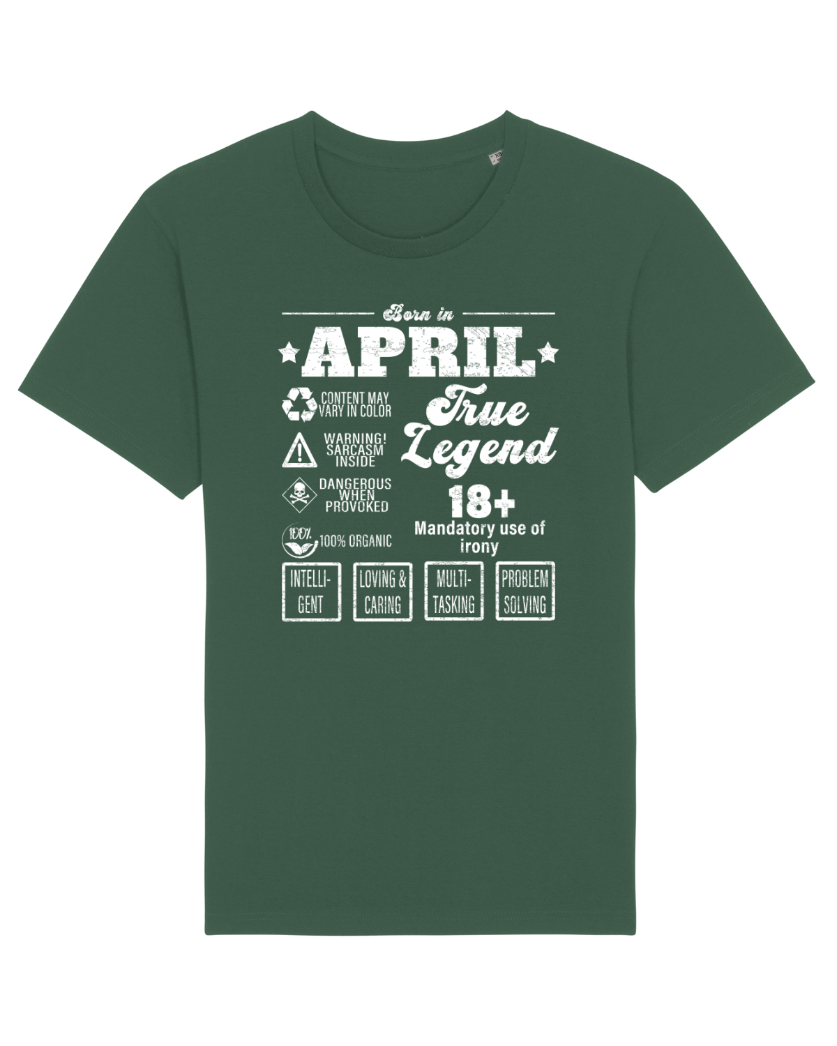 Tricou mânecă scurtă Unisex Rocker Bottle Green