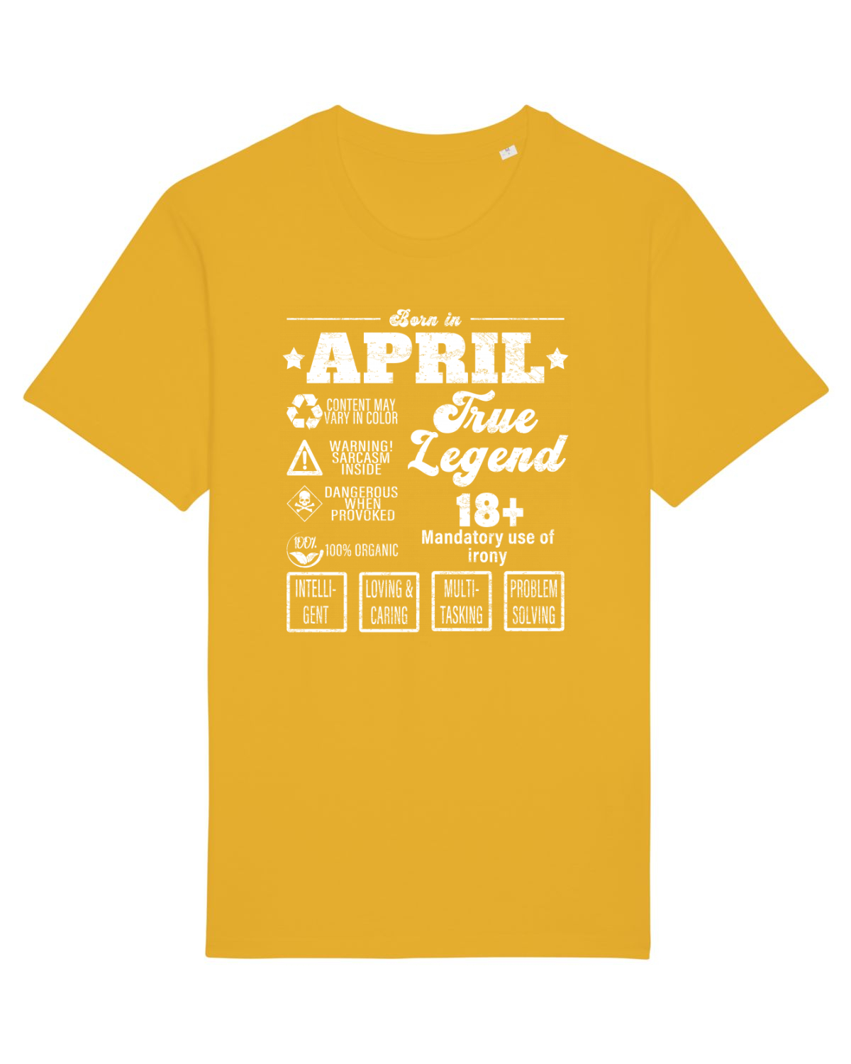 Tricou mânecă scurtă Unisex Rocker Spectra Yellow