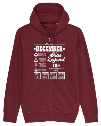 Born In December True Legend Burgundy