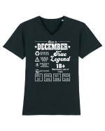 Born In December True Legend Tricou mânecă scurtă guler V Bărbat Presenter