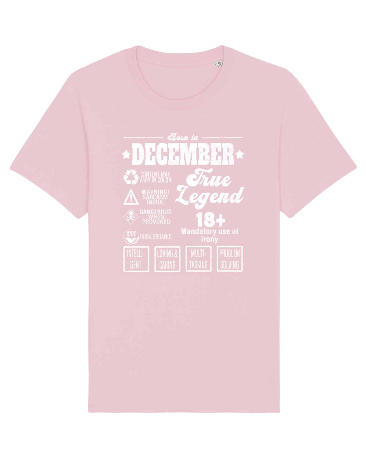 Tricou mânecă scurtă Unisex Rocker Cotton Pink