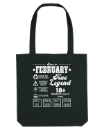 Born In February True Legend Sacoșă textilă