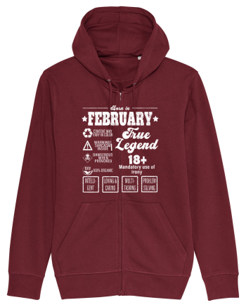 Born In February True Legend Burgundy