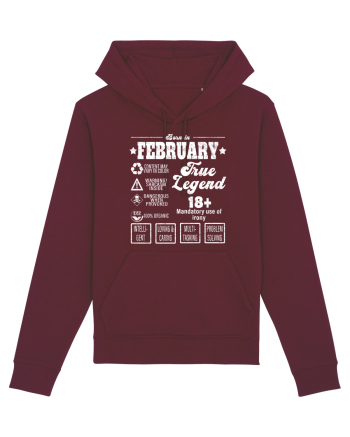 Born In February True Legend Burgundy
