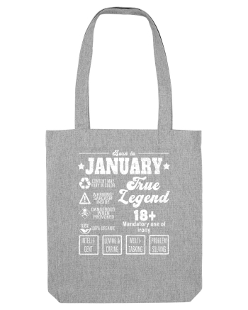 Born In January True Legend Heather Grey