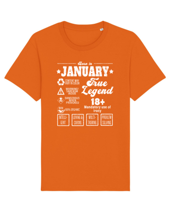 Born In January True Legend Bright Orange