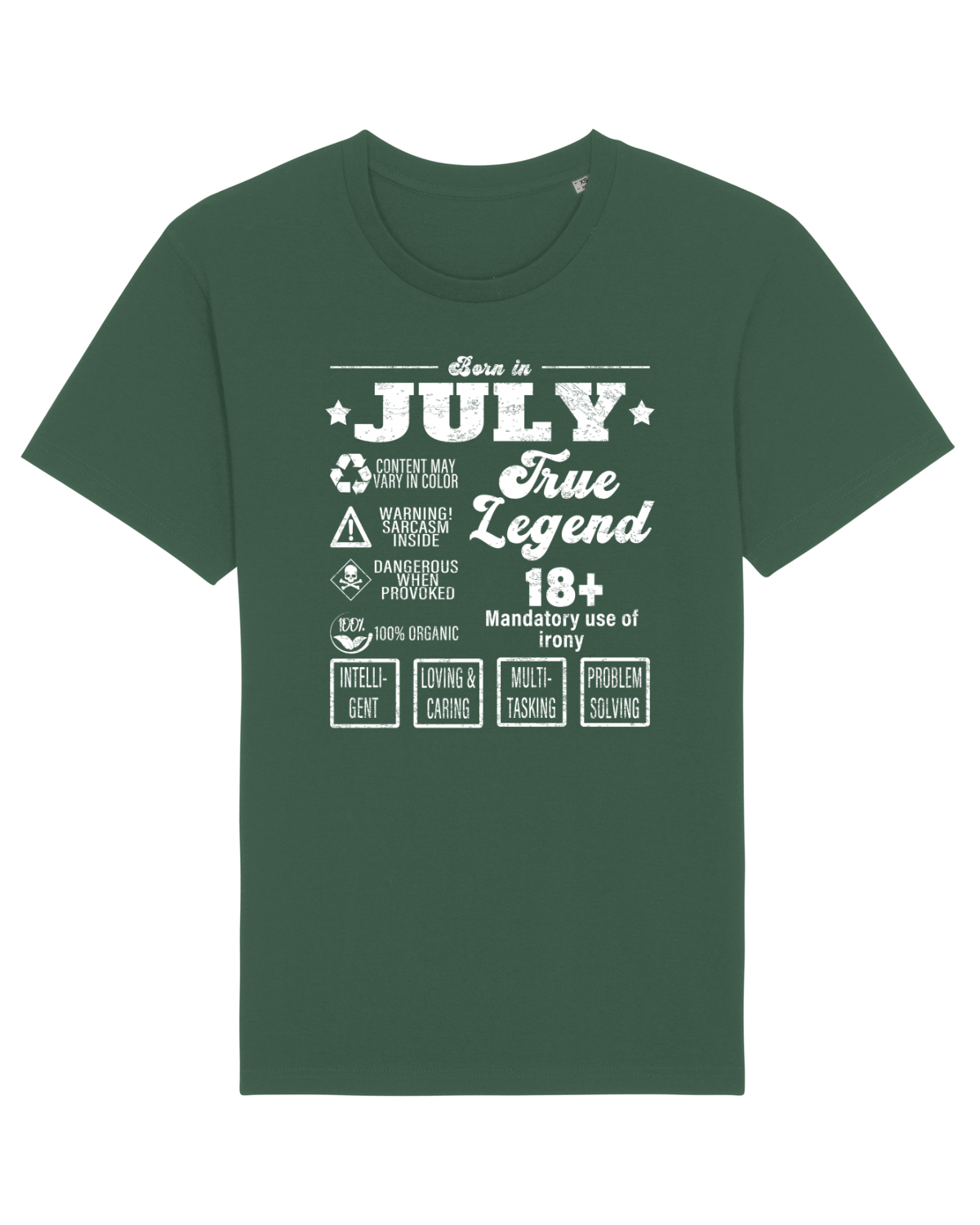 Tricou mânecă scurtă Unisex Rocker Bottle Green