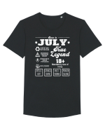 Born In July True Legend Tricou mânecă scurtă guler larg Bărbat Skater