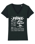 Born In June True Legend Tricou mânecă scurtă guler V Damă Evoker