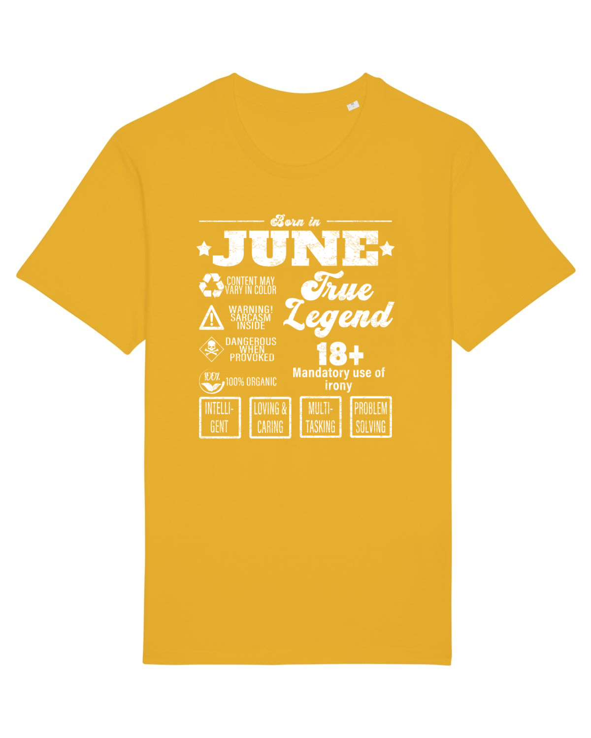 Tricou mânecă scurtă Unisex Rocker Spectra Yellow