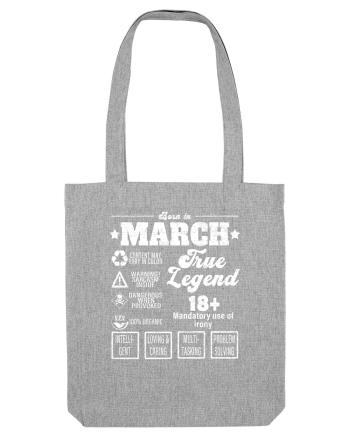 Born In March True Legend Heather Grey