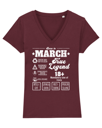 Born In March True Legend Burgundy
