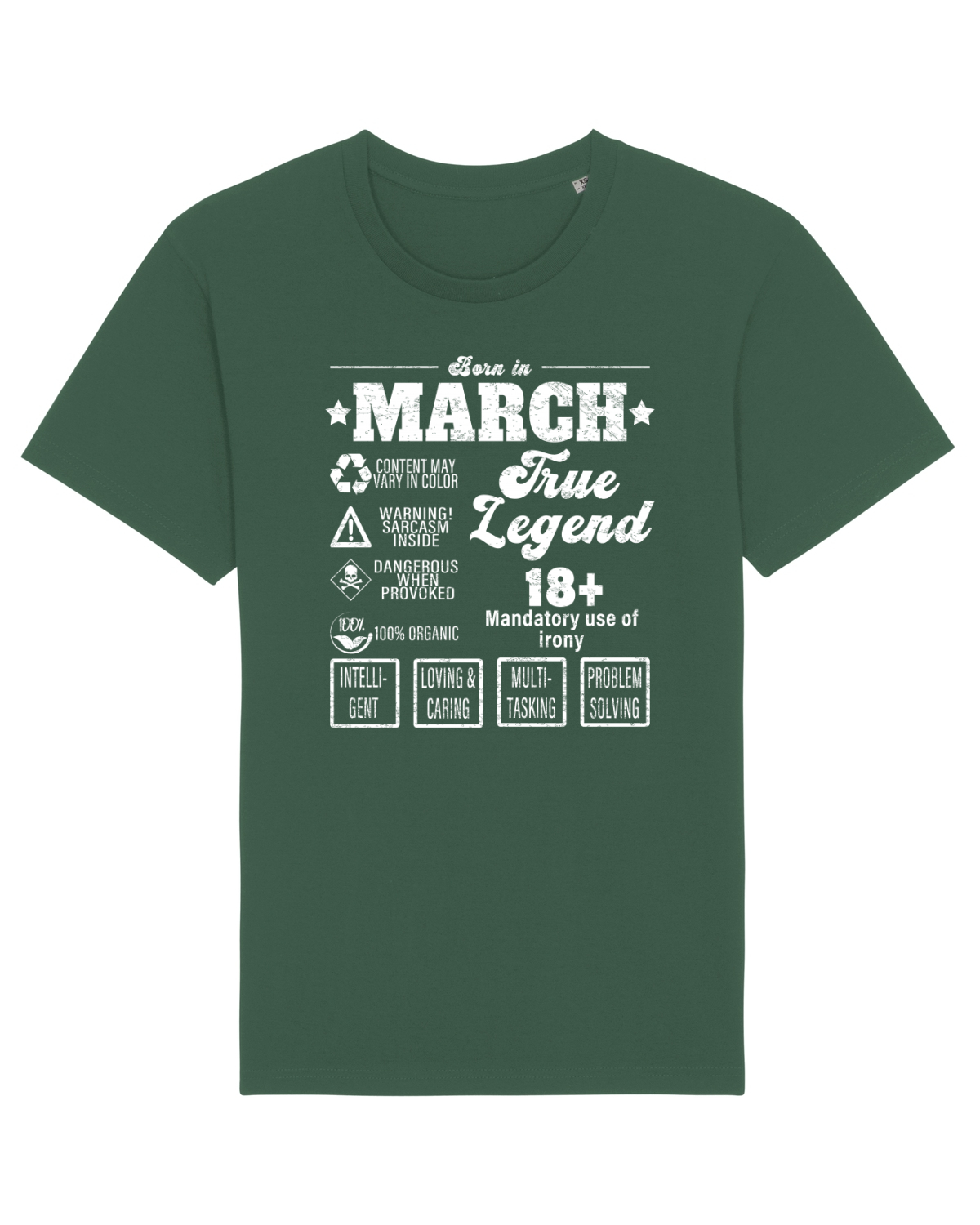 Tricou mânecă scurtă Unisex Rocker Bottle Green