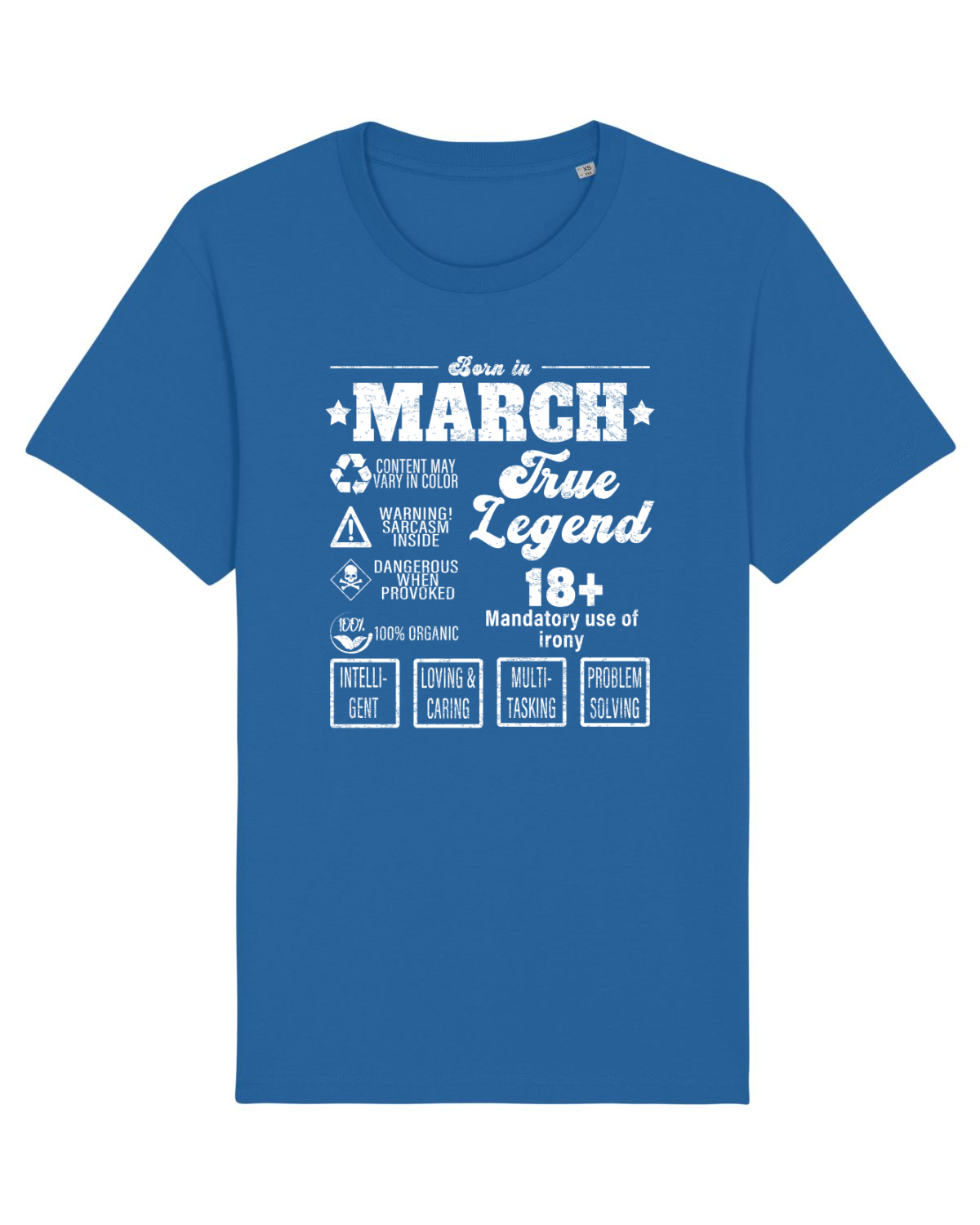 Tricou mânecă scurtă Unisex Rocker Royal Blue