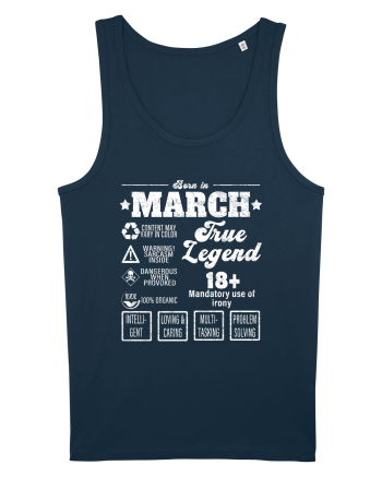 Born In March True Legend Navy