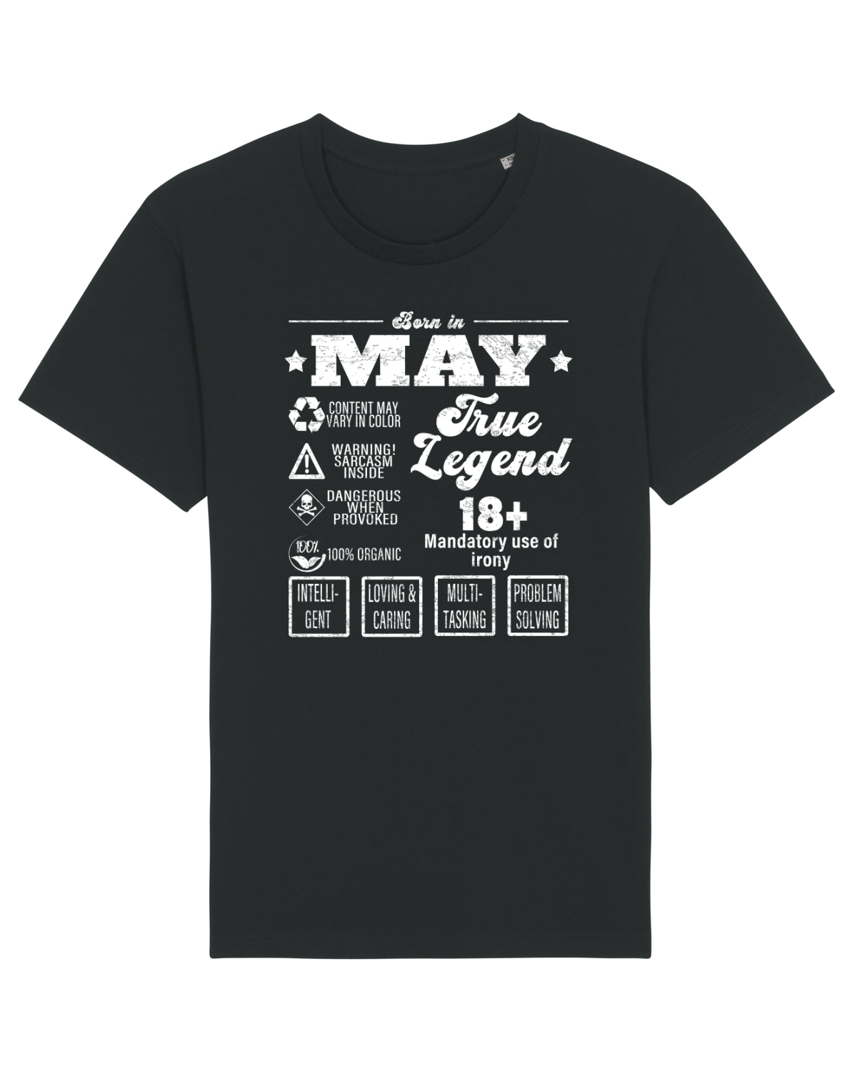 Tricou mânecă scurtă Unisex Rocker Black