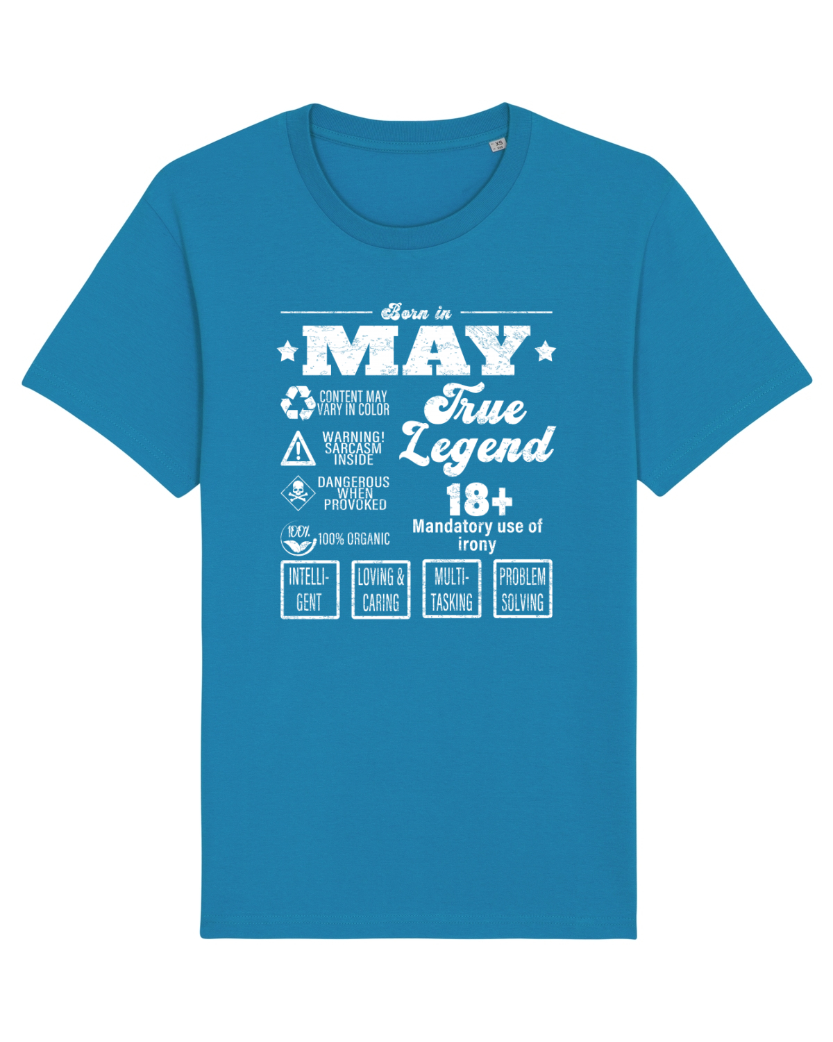 Tricou mânecă scurtă Unisex Rocker Azur