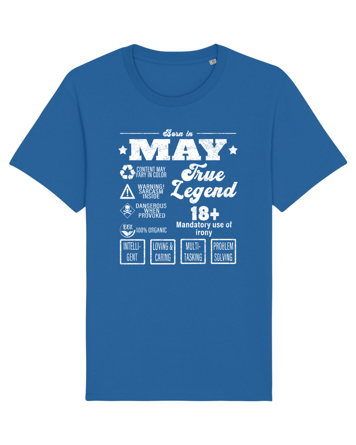Tricou mânecă scurtă Unisex Rocker Royal Blue