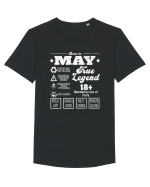 Born In May True Legend Tricou mânecă scurtă guler larg Bărbat Skater