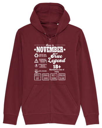 Born In November True Legend Burgundy