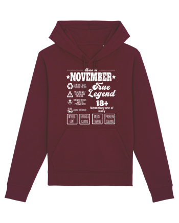 Born In November True Legend Burgundy