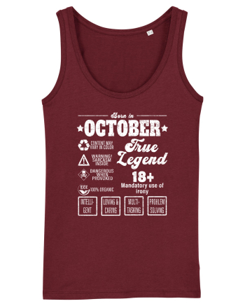 Born In October True Legend Burgundy