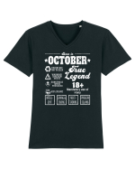 Born In October True Legend Tricou mânecă scurtă guler V Bărbat Presenter
