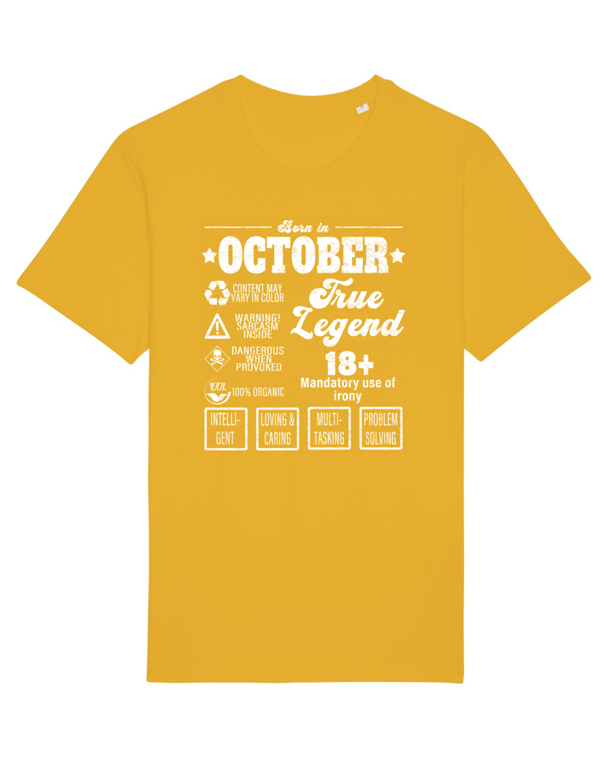 Tricou mânecă scurtă Unisex Rocker Spectra Yellow