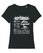 Born In September True Legend Tricou mânecă scurtă guler larg fitted Damă Expresser