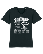 Born In September True Legend Tricou mânecă scurtă guler V Bărbat Presenter