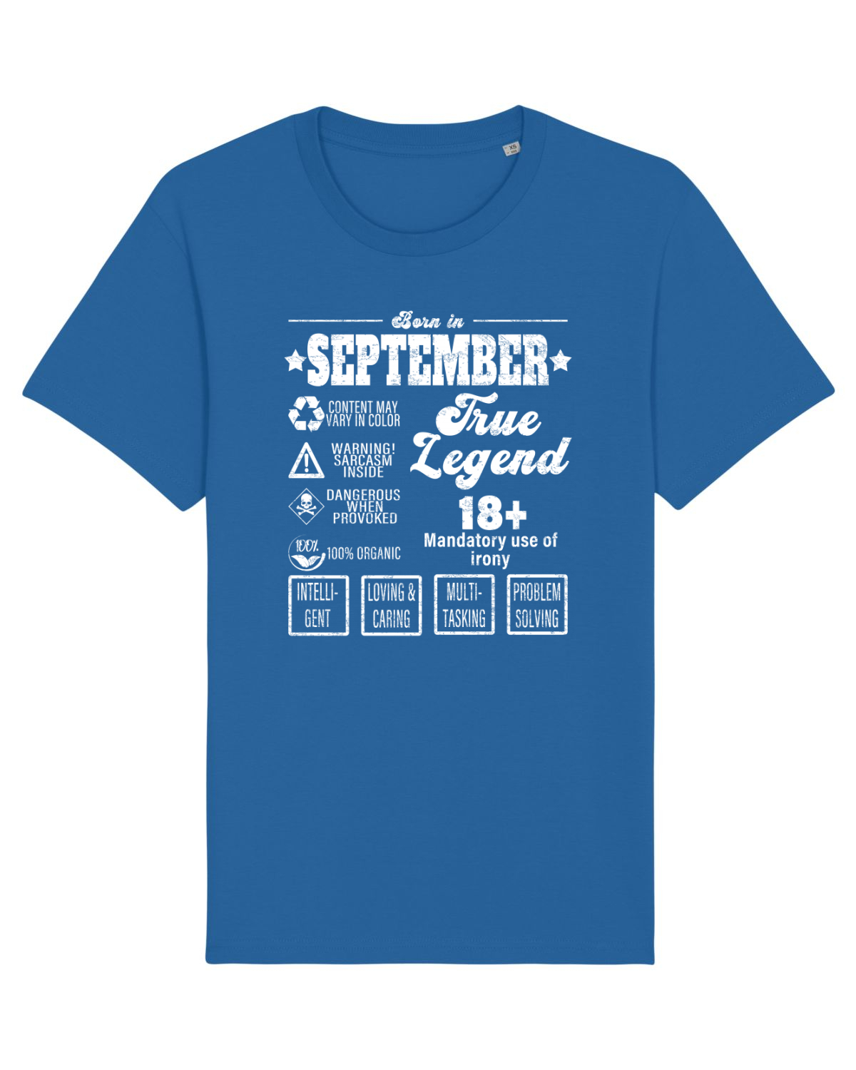 Tricou mânecă scurtă Unisex Rocker Royal Blue