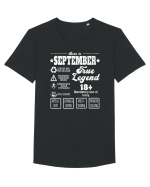 Born In September True Legend Tricou mânecă scurtă guler larg Bărbat Skater