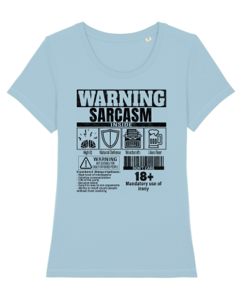 Sarcasm Inside bk Sky Blue