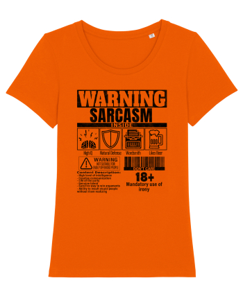 Sarcasm Inside bk Bright Orange