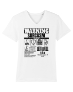 Sarcasm Inside bk Tricou mânecă scurtă guler V Bărbat Presenter