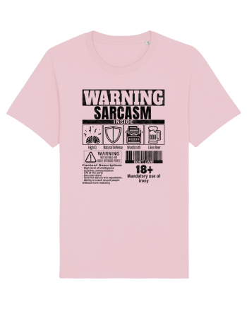 Sarcasm Inside bk Cotton Pink