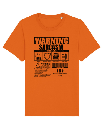 Sarcasm Inside bk Bright Orange