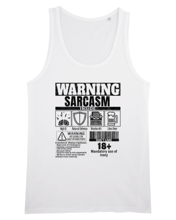 Sarcasm Inside bk White