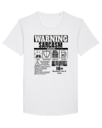 Sarcasm Inside bk Tricou mânecă scurtă guler larg Bărbat Skater