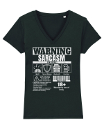 Sarcasm Inside Tricou mânecă scurtă guler V Damă Evoker
