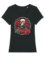 RIDE OR DIE Tricou mânecă scurtă guler larg fitted Damă Expresser