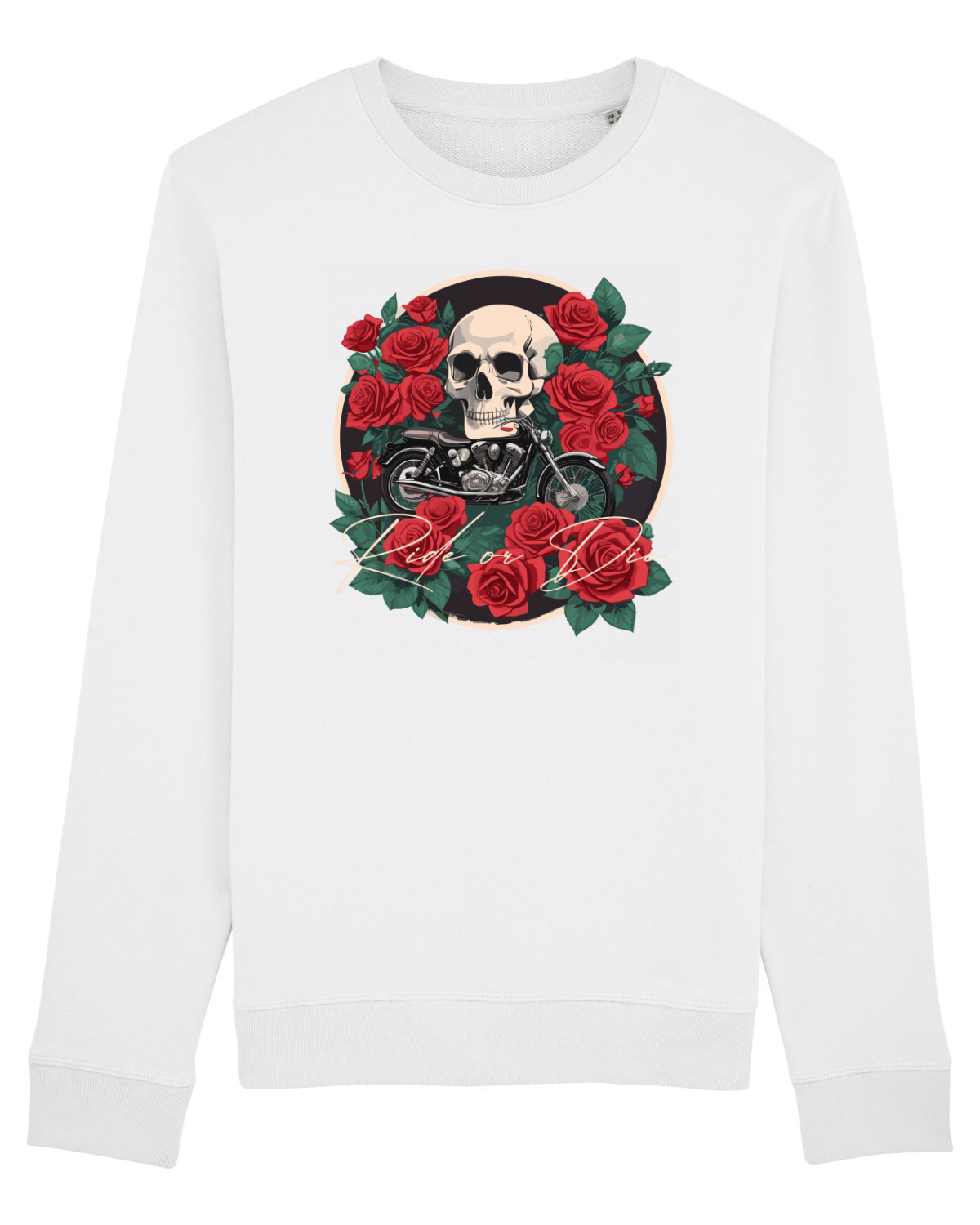Bluză mânecă lungă Unisex Rise White