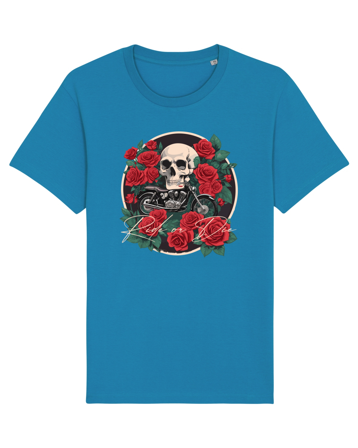Tricou mânecă scurtă Unisex Rocker Azur