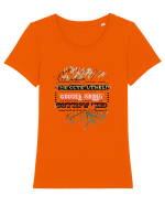 Spiritul artistic Tricou mânecă scurtă guler larg fitted Damă Expresser